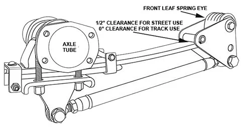 1955-57 Chevy Belair Cal Tracs Traction Bar Kit - Image 4
